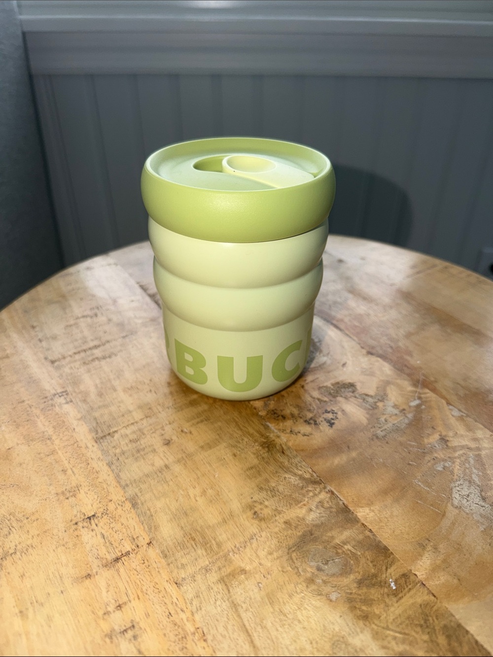 NWOT- Starbucks Pale Green Reusable Travel Tumbler